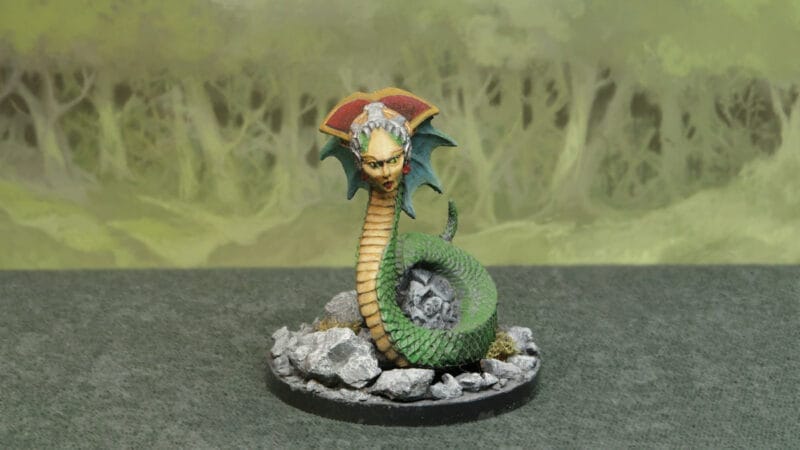 Naga Miniature With Rocky Base